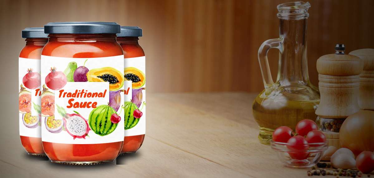 Custom Printed Labels for Food Containers
